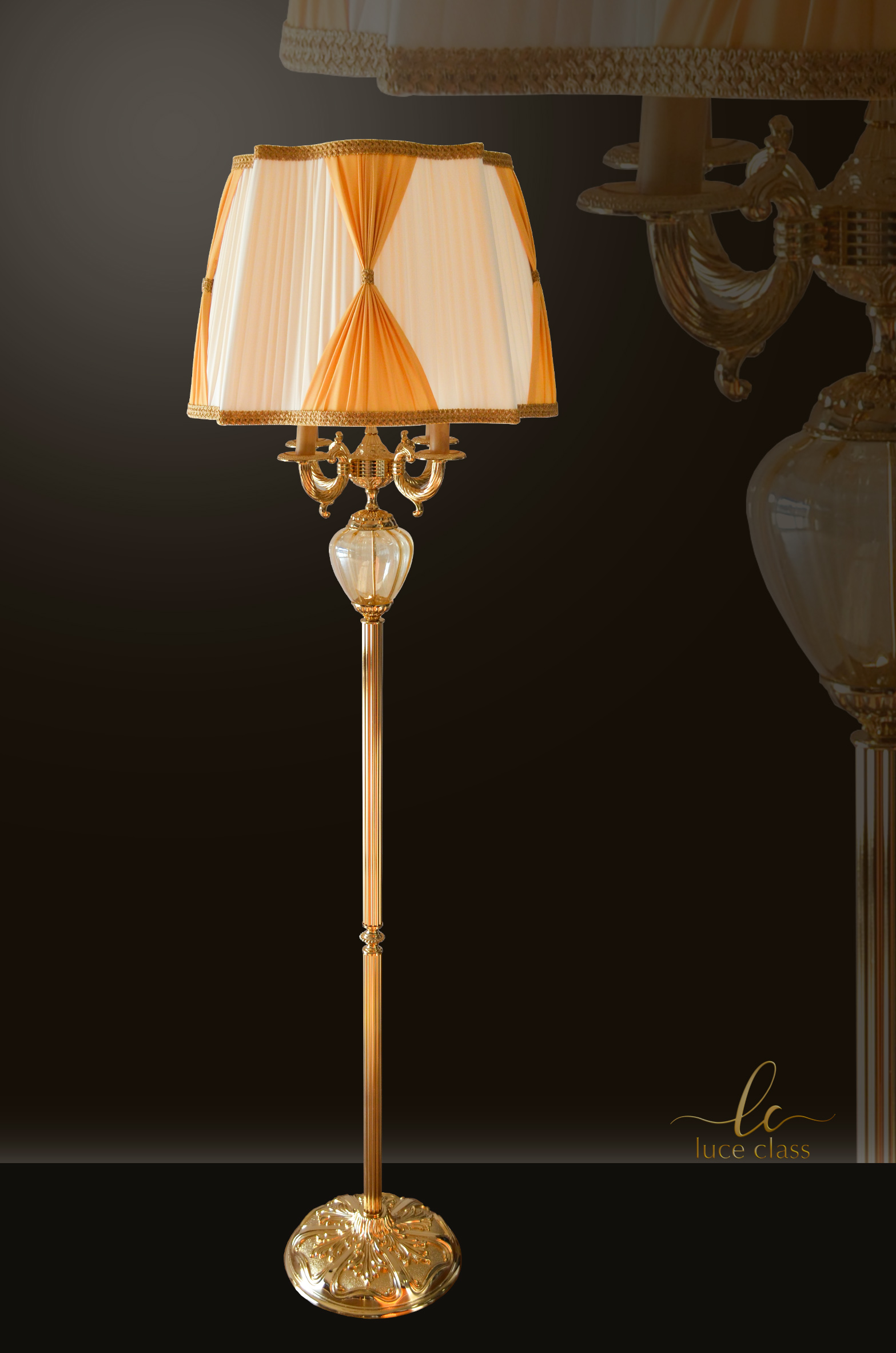 luci classiche piantana lampada da terra classica in ottone